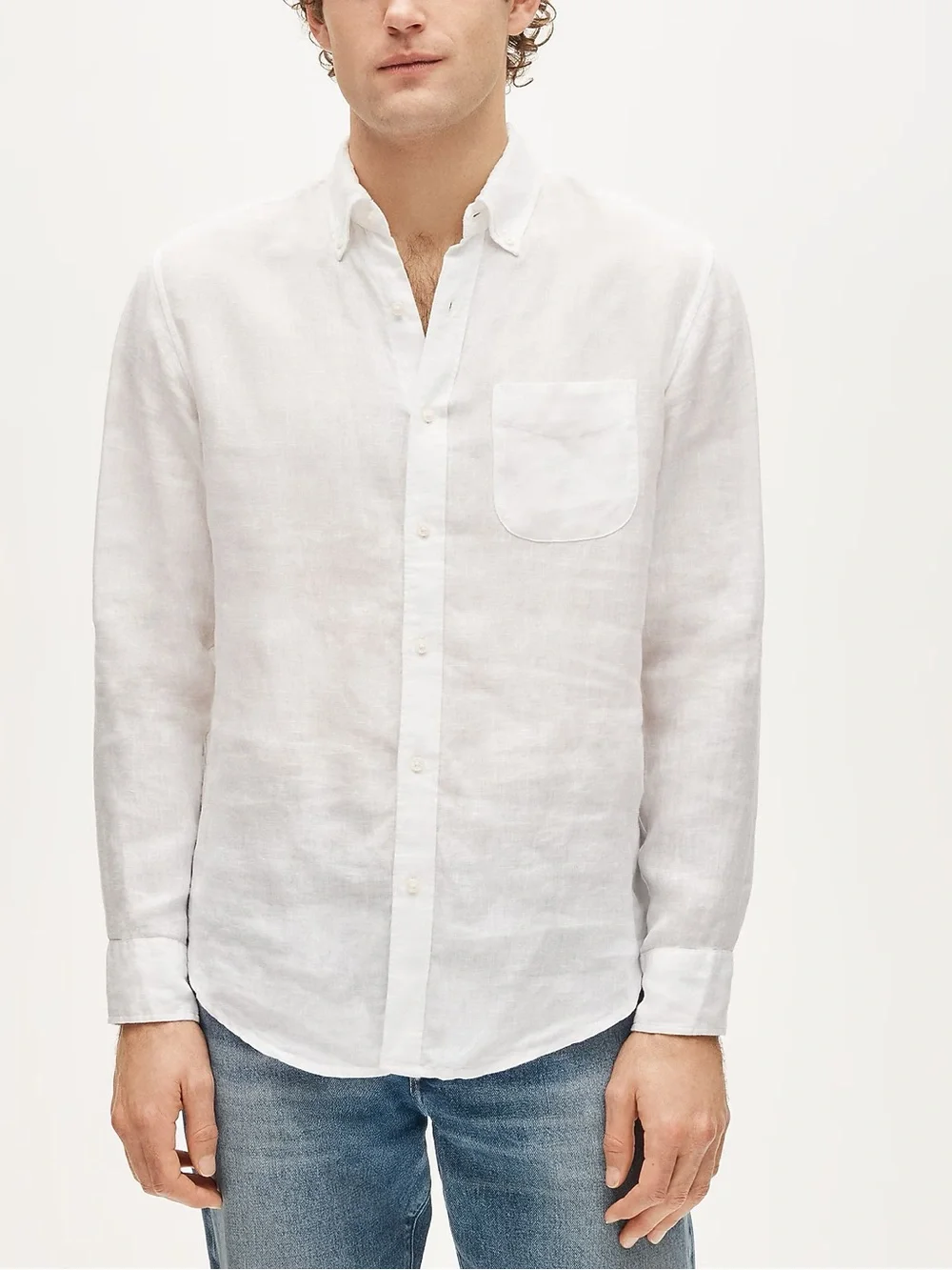 J. Crew Slim Baird McNutt Irish linen shirt in White Size XL NWD $118 BE558